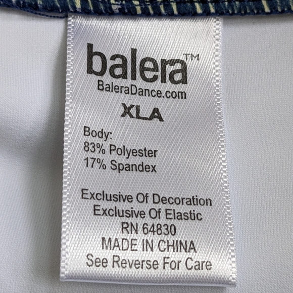 Balera Dancewear, raglan sleeve ombre full zip jacket, size XL EUC - Picture 3 of 3
